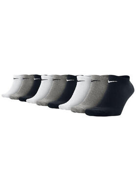 9 Paar Nike Sneaker Socken No Show Füßlinge schwarz / weiß / Mehrfarbig SX7678