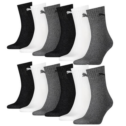 12 Paar Puma Socken Short Crew Sportsocken Tennis Socken Gr. 35 - 49 Unisex