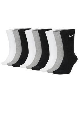 9 Paar Nike Sportsocken Tennis Socken Cushion Crew Strümpfe