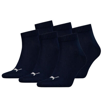 6 Paar Puma Unisex Quarter Socken Sneaker Gr. 35 - 49 für Damen Herren Füßlinge