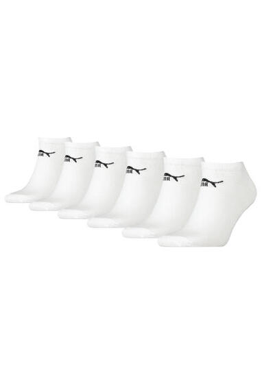 Puma Unisex Sneaker Socken knöchelhoch für Damen Herren 6er Pack