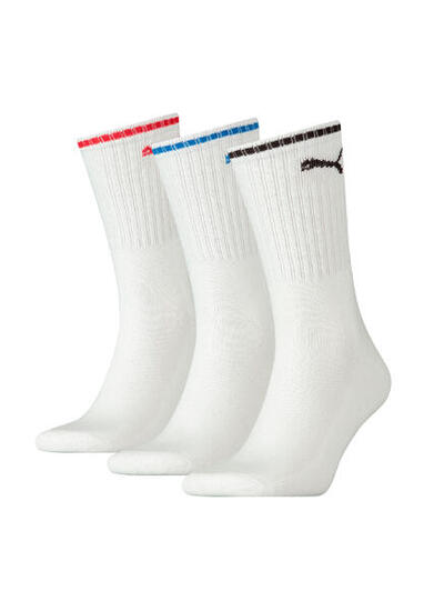 Puma Sportsocken Tennissocken Crew Socken Stripe Tennis Socken Unisex 3 Paar