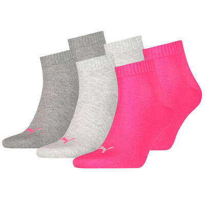 6 Paar Puma Unisex Quarter Socken Sneaker Gr. 35 - 49 für Damen Herren Füßlinge
