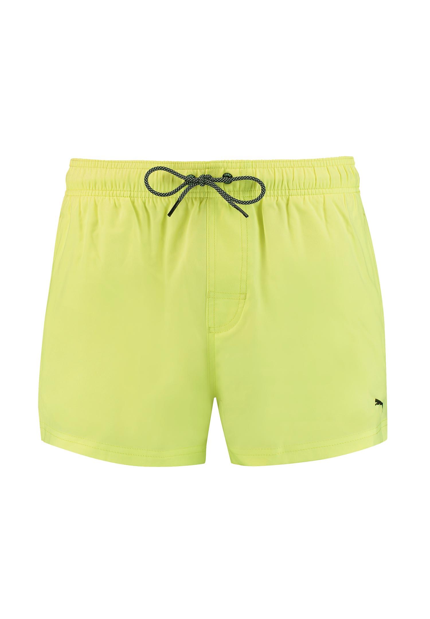 Short de bain court pour homme PUMA Frizzy yellow 1/7