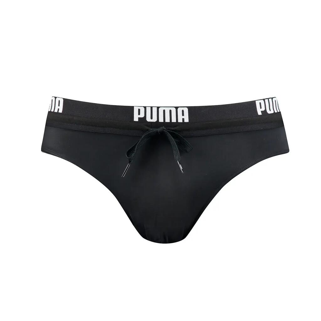PUMA men's black swim trunks