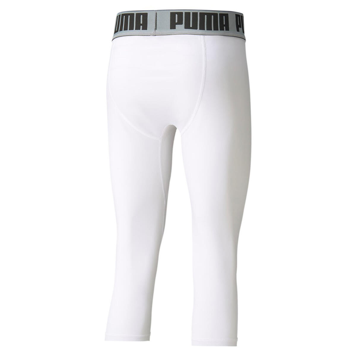 PUMA BBall Compression 3/4 Basketball Hose Herren Sport Hose 605079 Weiß 2/2