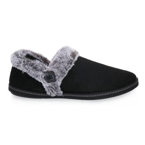 Skechers Damen Cozy Campfire - FRESH TOAST Hausschuhe Pantoffeln 167219 Schwarz 2/7