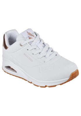 Baskets femme baskets skechers uno - golden air blanc blanc skechers