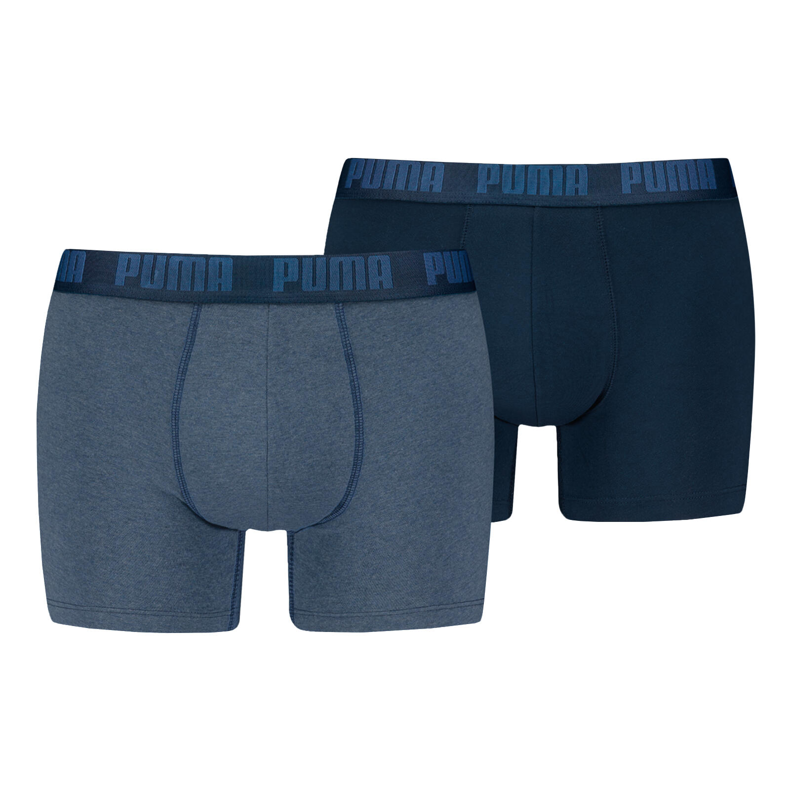 Puma - Boxer Hommes Paquet De 2 Conforme À La Silhouette - Caleçon - Bleu - 42 M/l - Decathlon