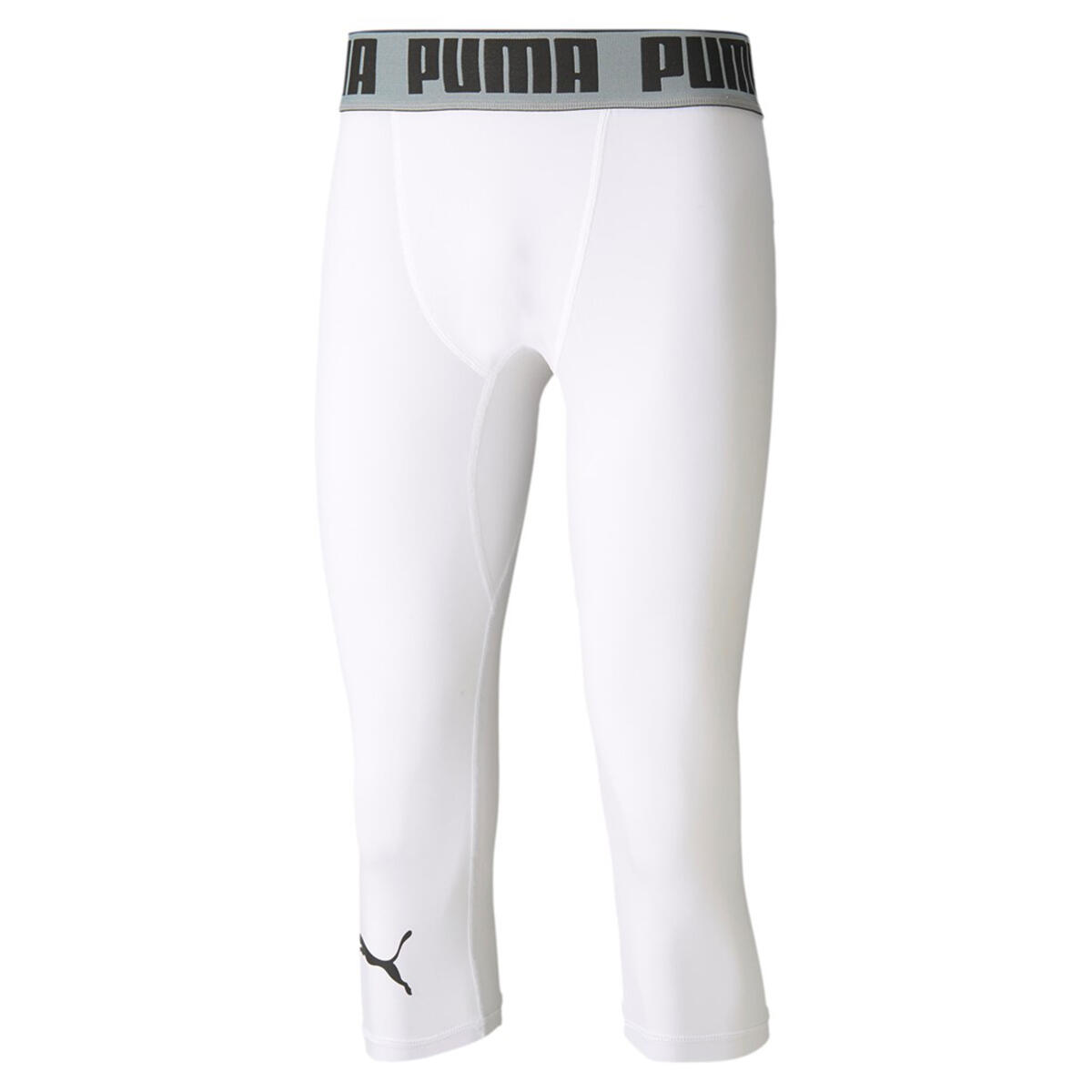 PUMA PUMA BBall Compression 3/4 Basketball Hose Herren Sport Hose 605079 Weiß