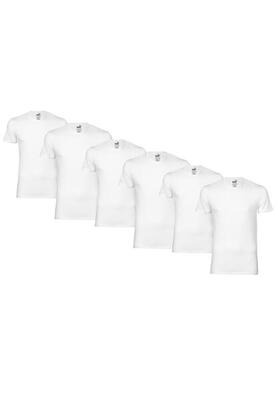 T-SHIRTS 6 PACK Puma Basic Crew T-Shirt Men Herren Unterhemd Rundhals