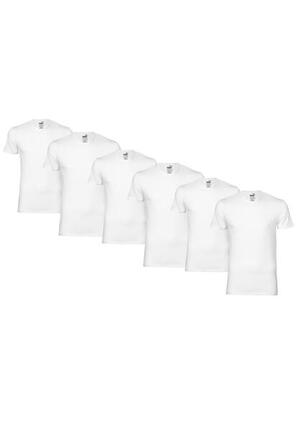 T-SHIRTS 6 PACK Puma Basic Crew T-Shirt Men Herren Unterhemd Rundhals