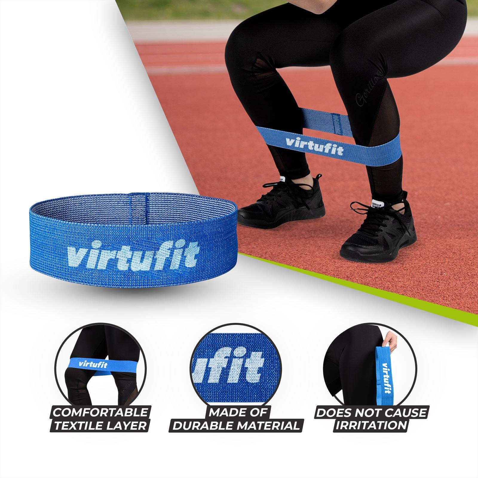 Mini Fascia di Resistenza - Cotone - Blu Forte 3/7