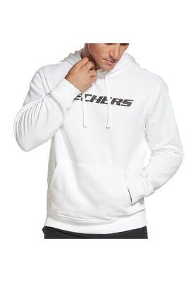 Skechers SKECH-SWEATS MOTION PULLOVER HOODIE Herren Sweatshirt MHD81 weiß