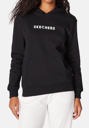 Skechers Signature Damen Pullover Hoodie WHD69 Schwarz