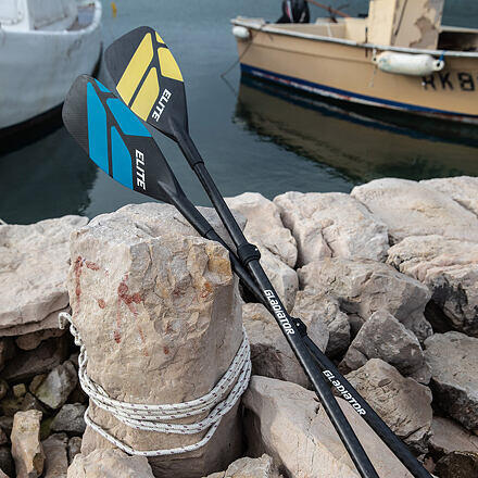 Wiosło SUP Gladiator Elite Full Carbon Yellow 3-częściowe