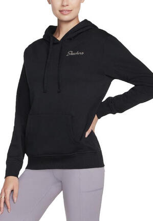 Skechers Signature Damen Pullover Hoodie WHD116 017 Schwarz