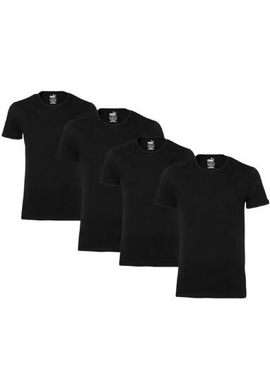 T-SHIRTS 4 PACK Puma Basic Crew T-Shirt Men Herren Unterhemd Rundhals