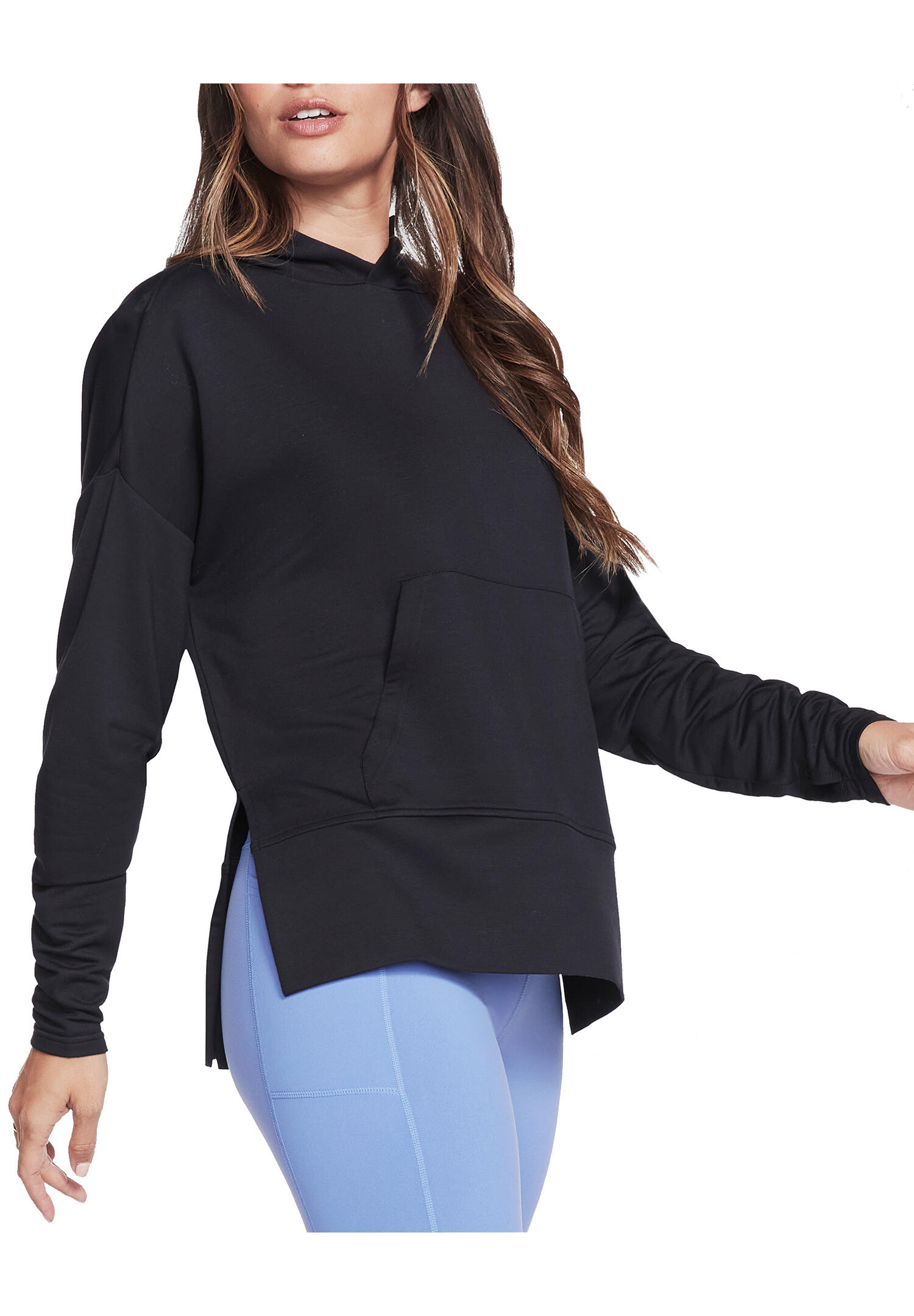 Skechers SKECHLUXE Restful Long Sleeve Hoodie Damen WHD78 BLK schwarz 2/4