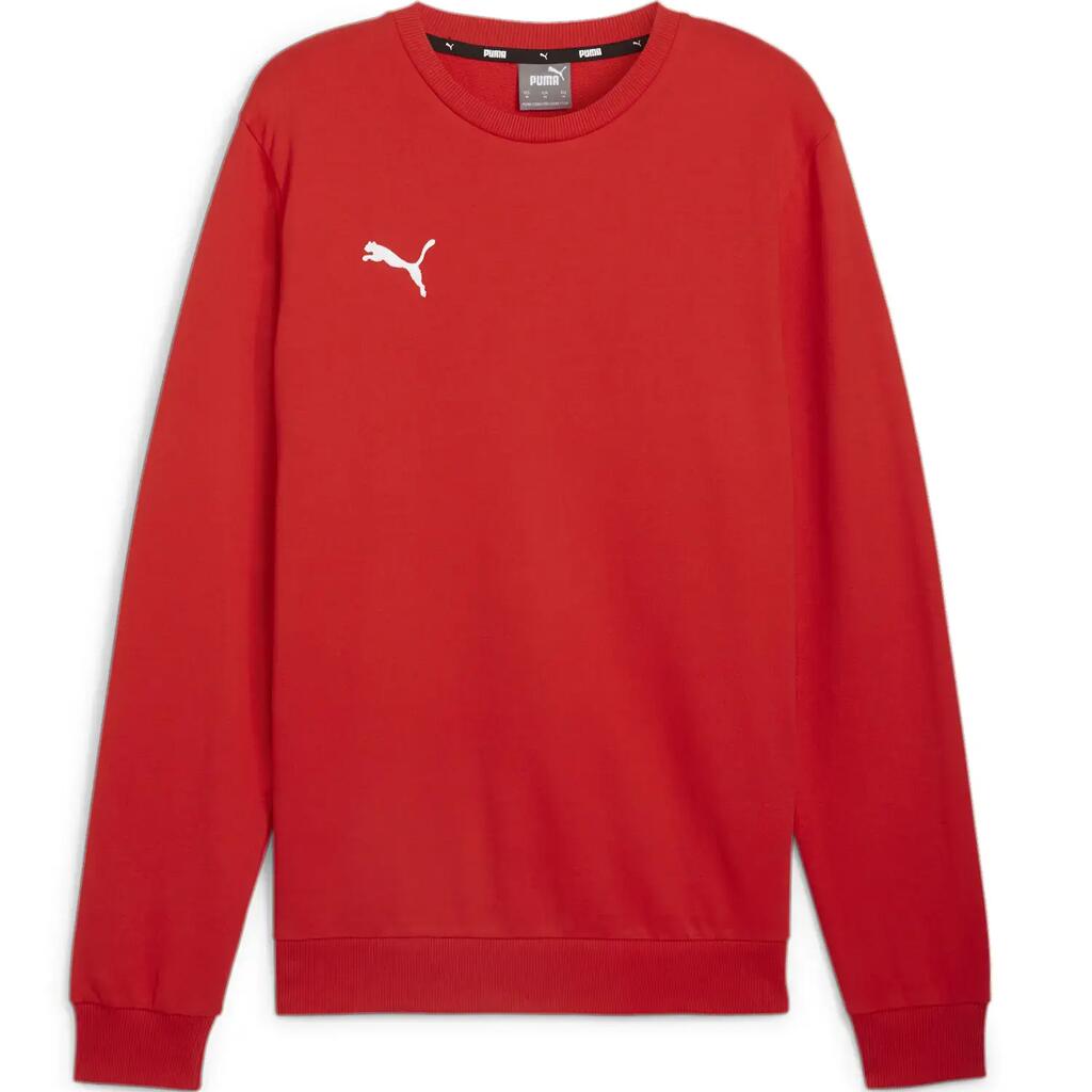 Mens Team Goal Crew Neck Casual Sweatshirt (Red)