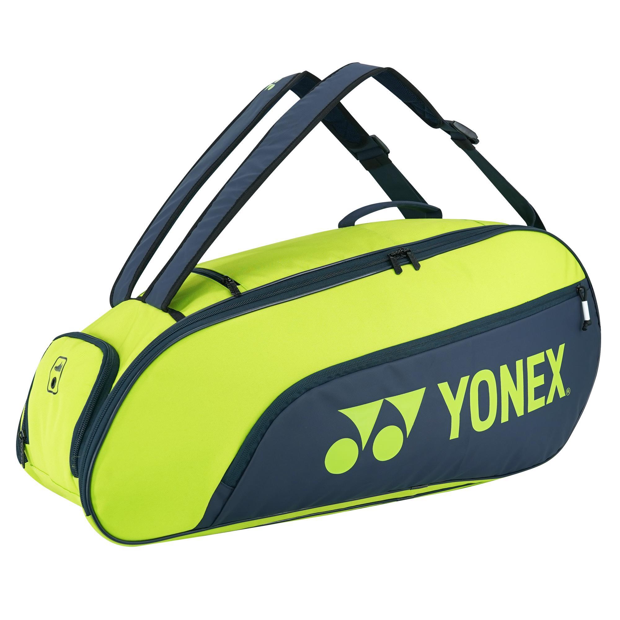 Racket Bag (fits 6 Rkts) PC3-Q014-22826T-SR BLUE/ YELLOW GREEN