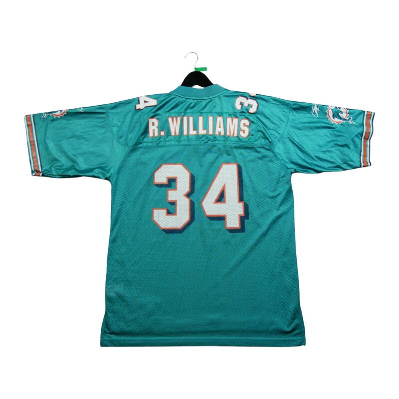 Segunda Vida - Camisa NFL Reebok Miami Dolphins R.Williams - Em muito bom estado