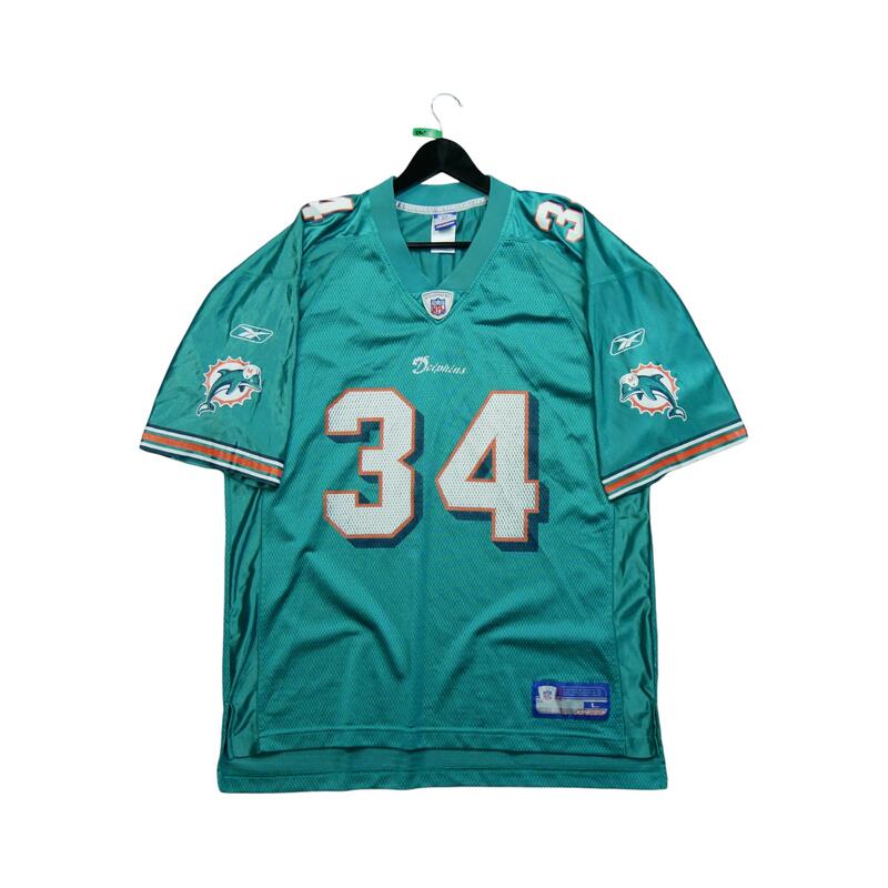 Segunda Vida - Camisa NFL Reebok Miami Dolphins R.Williams - Em muito bom estado