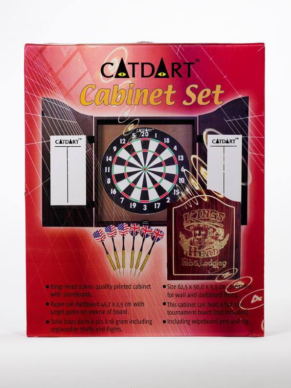 Catdart Complete dartset Kings Head szafka cabinet 2/3