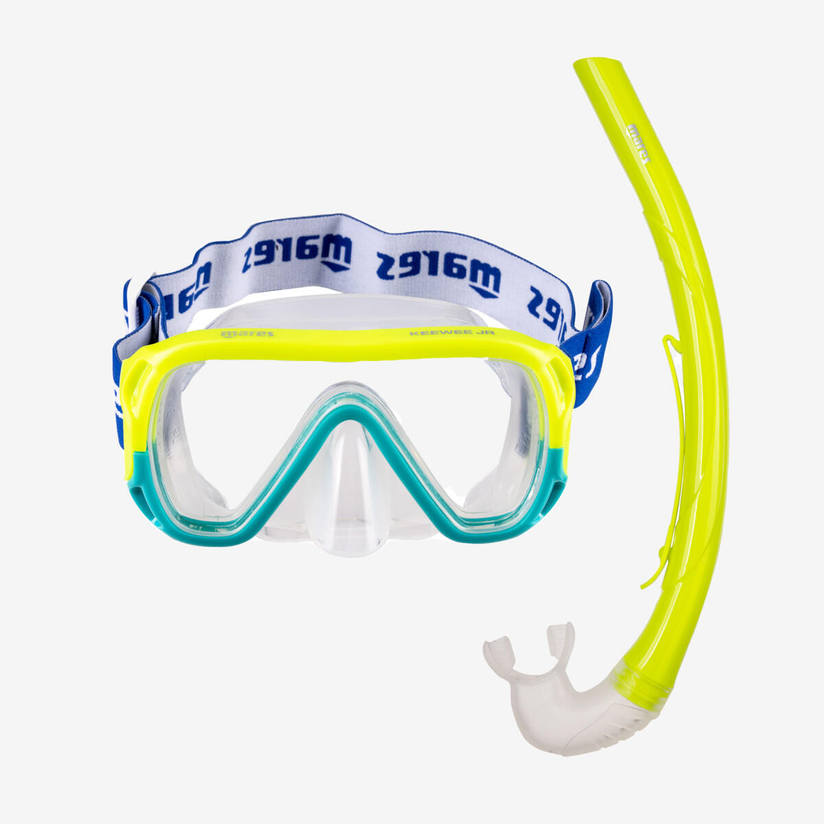 MARES Kit Buceo Máscara Tubo Snorkel Mares Combo Keewee Jr Niños Amarillo