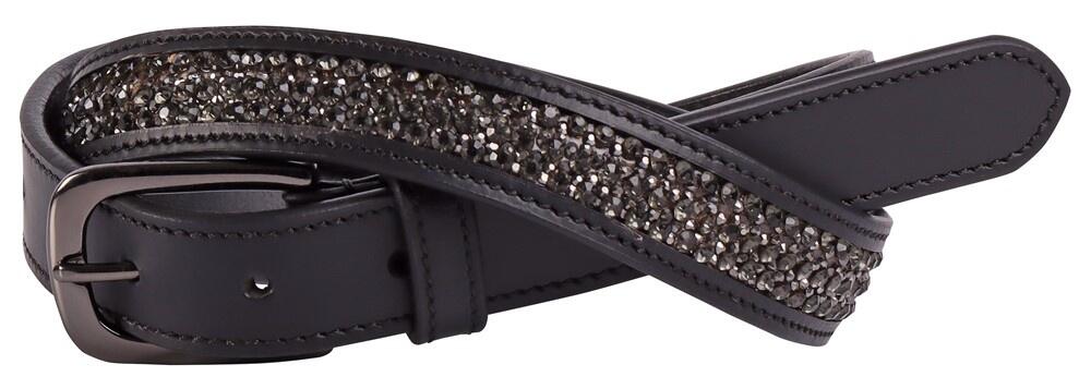Harry's Horse Riem Leder Crystal -Zwart Gunmetal 3/3