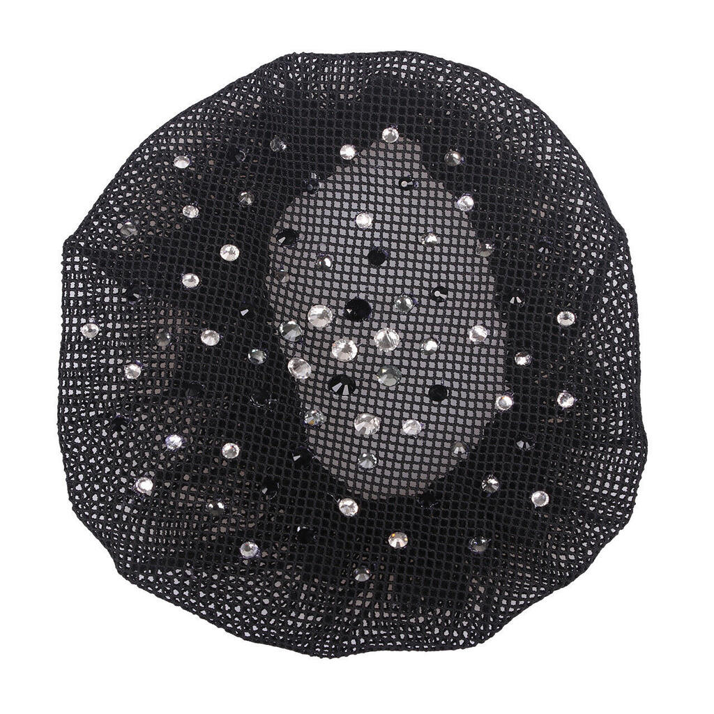 QHP Knotnet Rhinestone - Zwart Zilver