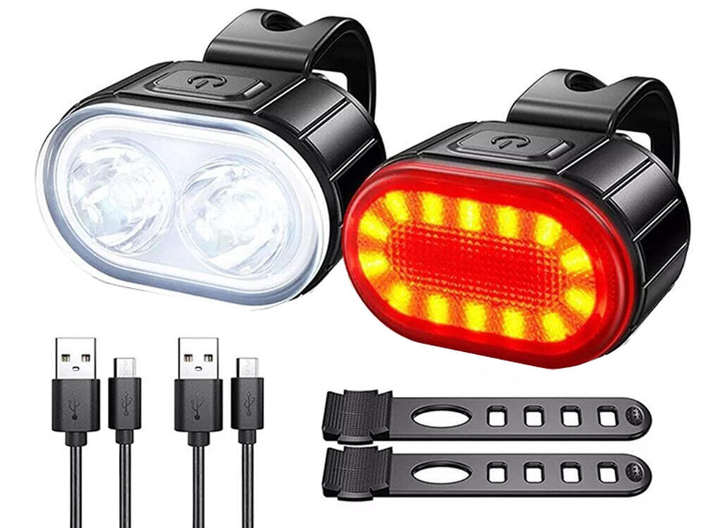 Fietsverlichtingsset Sport - Voorlicht en Achterlicht - LED - USB-Oplaadbaar 6/6