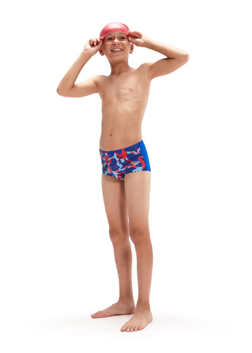 Speedo Boy's Allover Digital 13cm Briefs - Shark Infested Waters 3/4