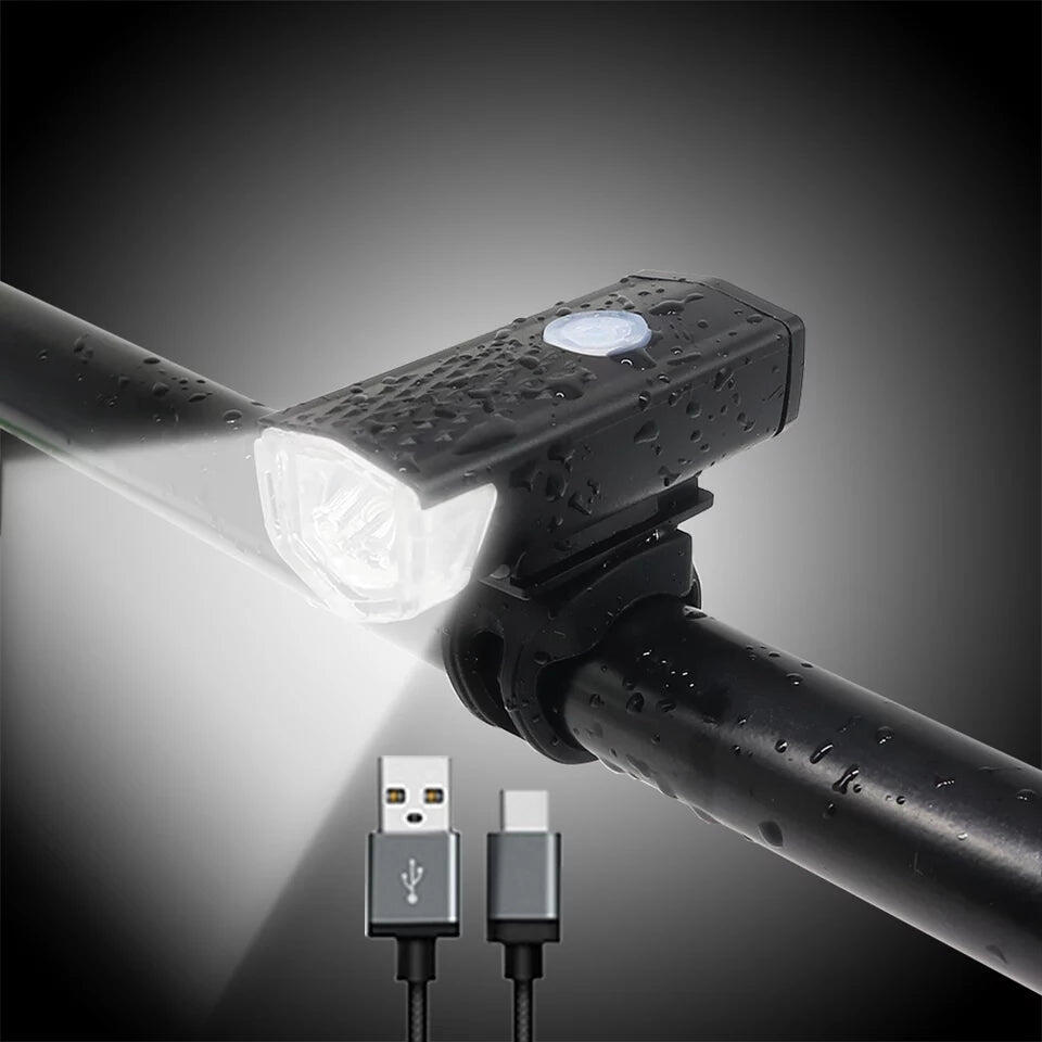 Wedhapy Phare Vélo 300 Lumens – Rechargeable USB, 3 Modes, étanche, Feu Avant Blanc LED Pour Vélo Urbain Et Randonnée