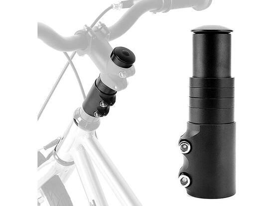 Prolunga attacco manubrio bici 286mm (1.1/8") - Adattatore regolabile Ahead
