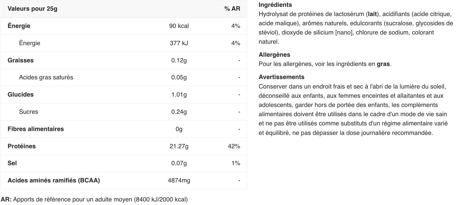 Clear whey - Clear Whey Protein - Canneberge et Grenade 2/3