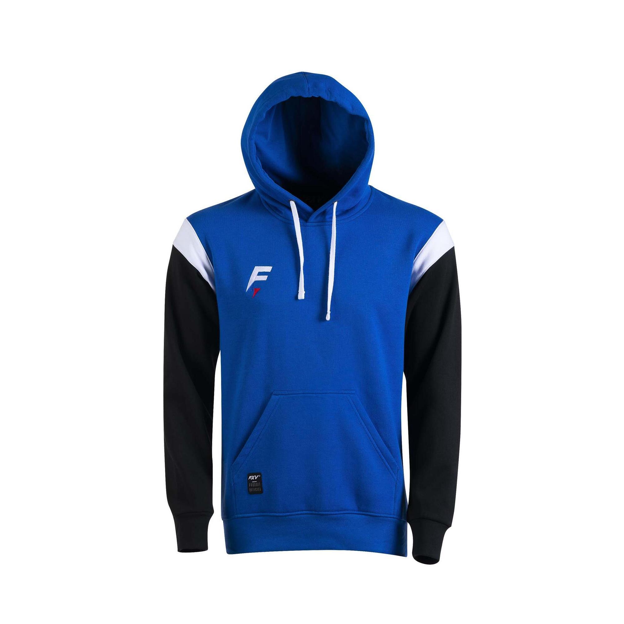 Force Xv - Sweat Capuche De Rugby Force Xv Conquete Enfant Bleu-noir - Sweat-shirt - Bleu - 8 Ans / 128 Cm - Decathlon