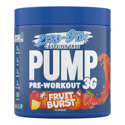 Pre-workout - Pump 3G Zero Stim Pre-Workout - Framboise Bleue Glacée 375g