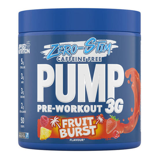 Pre-workout - Pump 3G Zero Stim Pre-Workout - Eclats de Fruits 375g