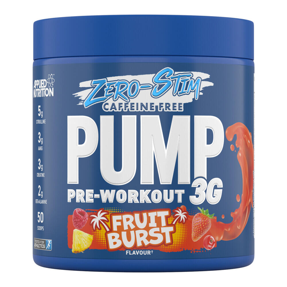 APPLIED NUTRITION Applied Nutrition Pump 3G Zero-Stim (25 Serv) Fruit Burst - Pre-Workout
