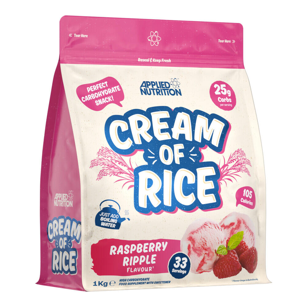 Applied Nutrition Cream of Rice (1000g) Raspberry Ripple - Functional Food