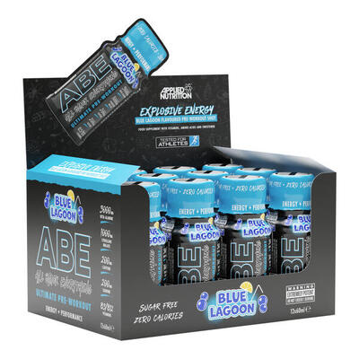Pre-workout abe shots 60ml applied nutrition (verpakking van 12)