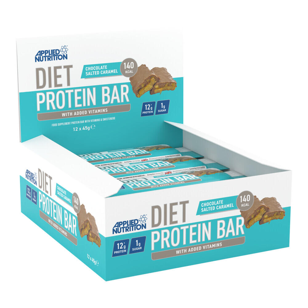 Applied Nutrition Diet Protein Bar (12x45g) Chocolate Salted Caramel - Bars