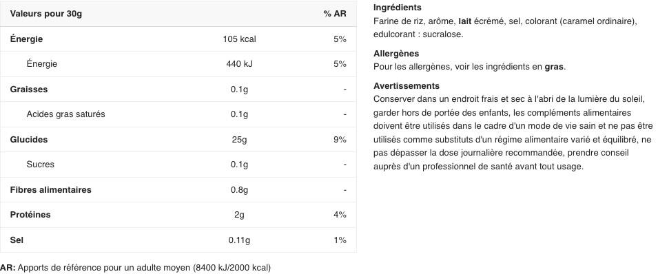 Crème de riz - Cream of Rice - Biscuit au Caramel 2/3