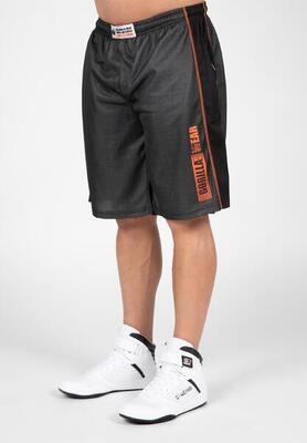 Wallace mesh shorts - grijs/oranje
