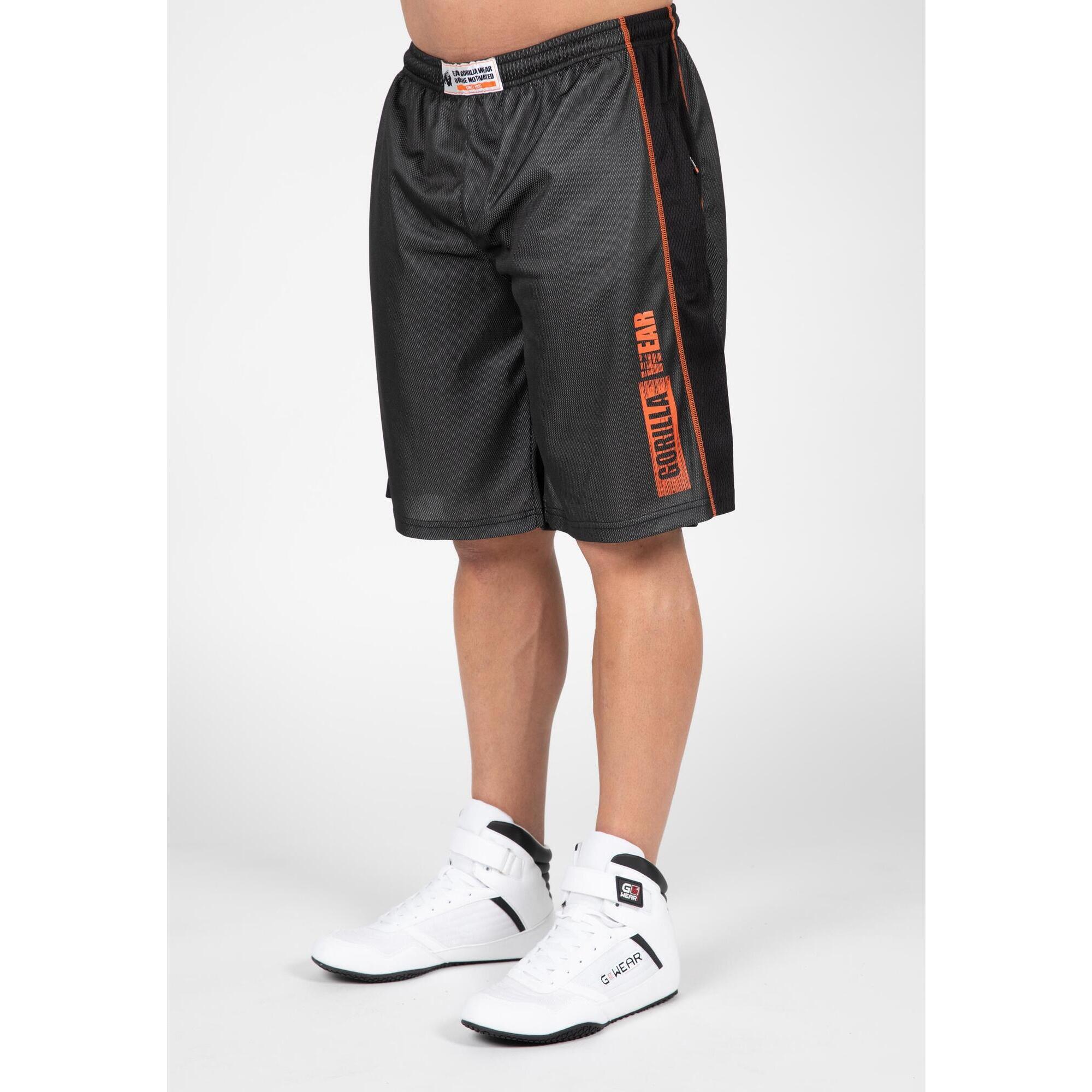 Gorilla Wear - Wallace Mesh Short - Grau/orange - Short - Gris|orange - 38 S - Decathlon