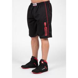 Wallace Mesh Shorts - Black/Red - L/XL