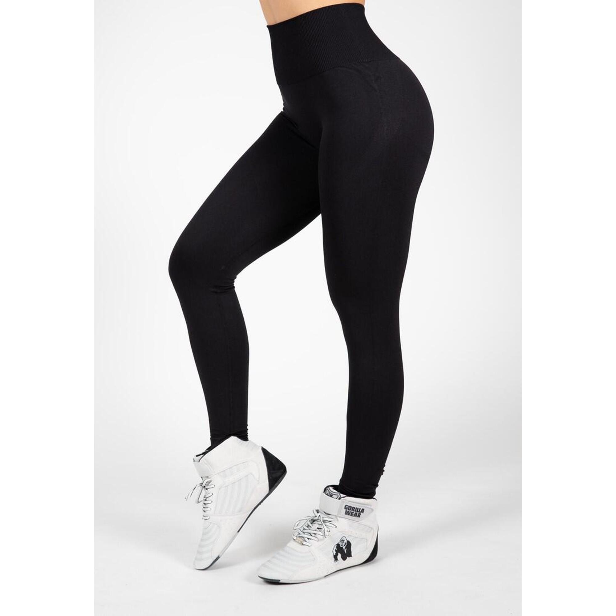 Gorilla Wear - Yava Leggings Sans Couture - Noir - Legging - Noir - 36 Xs - Decathlon