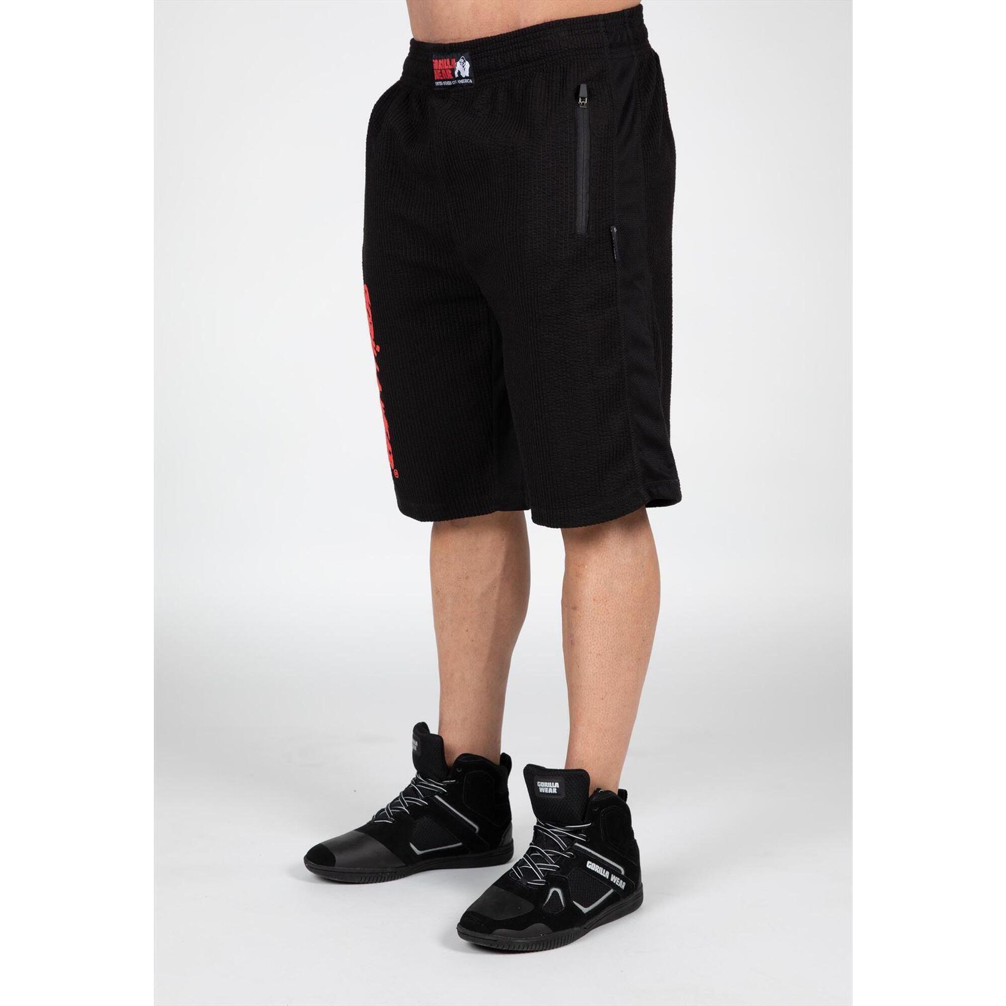 Gorilla Wear - Augustine Vieille École Short - Noir/rouge - Short - Noir|rouge - 44 L - Decathlon