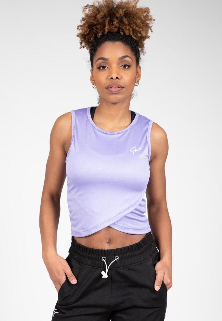 GORILLA WEAR Estelle Twisted Crop Top ilac
